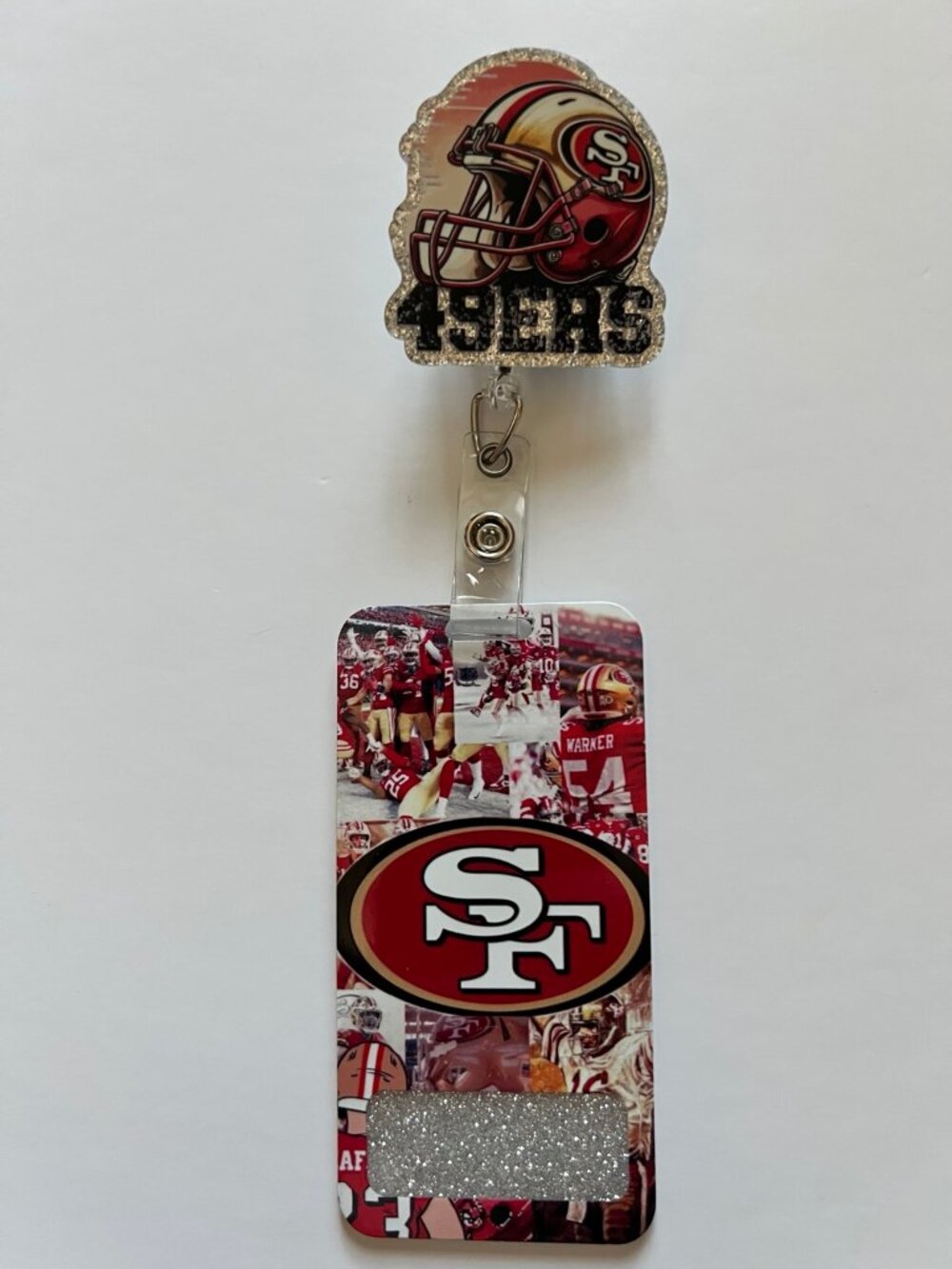 San Francisco 49ers Retractable Badge Reel & Badge Buddy Set